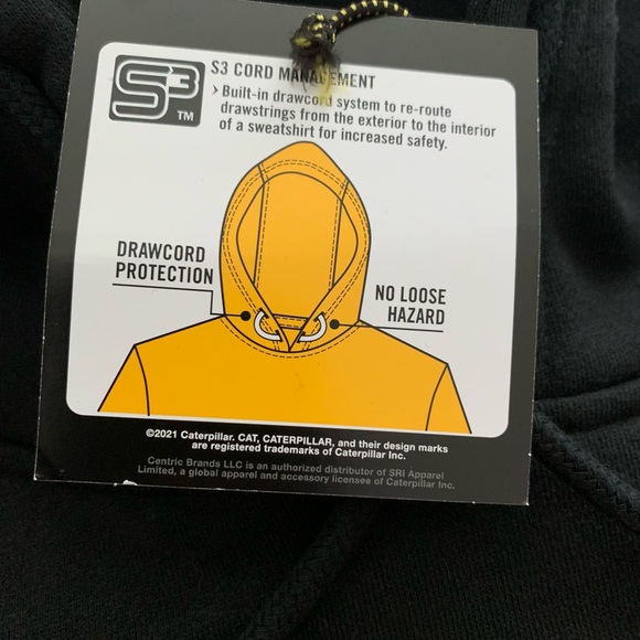 NWT! Caterpillar / CAT Heavy Duty Work Wear Hoodie/sweatshirt L, XL and XXL - Picture 6 of 12